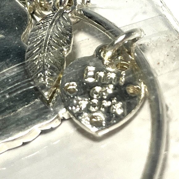 Enni of York Cat Feather Heart Wire Bangle Bracelet - Picture 4 of 4